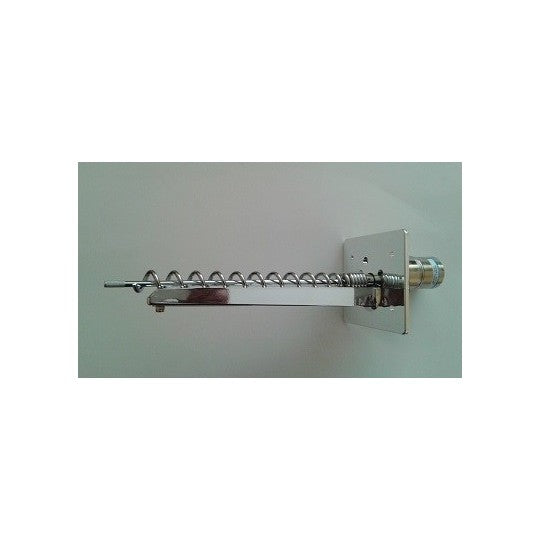 Motorized Spiral Prize & Product Dispenser — complete module with motor, guide arm, spiral and mounting bracket